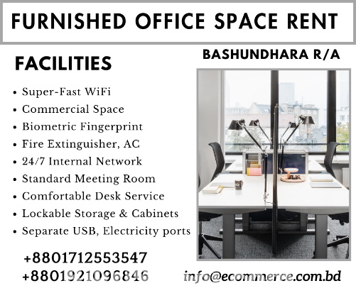 Rent A Fully-Furnished Office Space In Bashundhara R/A